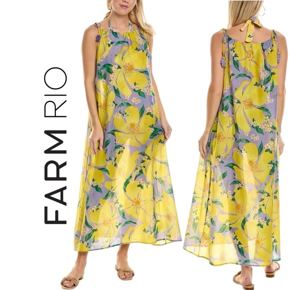 FARM Rio Pietra Cover Up Maxi Dress - Picture 11 of 16
